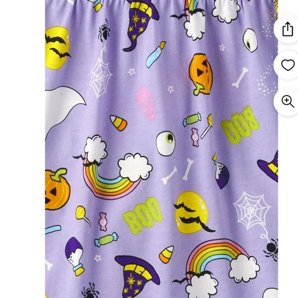 The Children’s Place Halloween Doodle Print Dress Medium (7-8) NWT - Picture 3 of 5